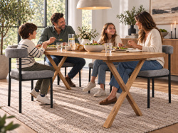 SZN Wood MASA AYAĞI X Kestane 72 Cm 60 Cm 15 cm 8559-29 Bal 2 Li TAKIM   - 2