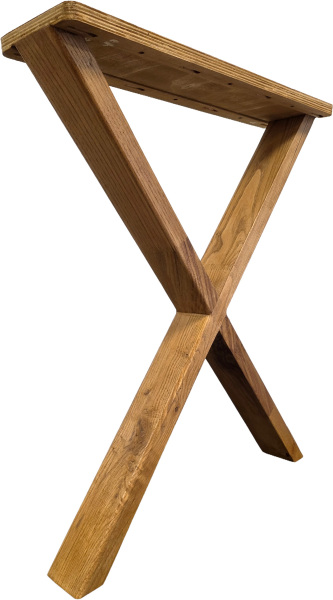 SZN Wood MASA AYAĞI X Kestane 72 Cm 60 Cm 15 cm 8559-29 Bal 2 Li TAKIM   - 3