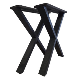 SZN Wood MASA AYAĞI X Ladin 72 Cm 60 Cm 15 cm 8559-01 Siyah 2 Li TAKIM   - SZN Wood