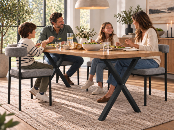 SZN Wood MASA AYAĞI X Ladin 72 Cm 60 Cm 15 cm 8559-01 Siyah 2 Li TAKIM   - 2