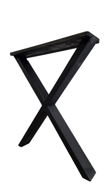 SZN Wood MASA AYAĞI X Ladin 72 Cm 60 Cm 15 cm 8559-01 Siyah 2 Li TAKIM   - 3