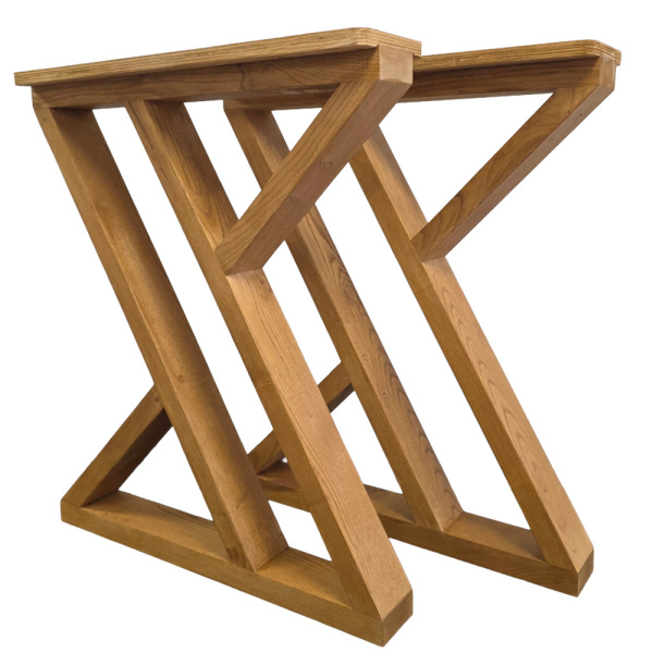 SZN Wood MASA AYAĞI Z Kestane 72 Cm 60 Cm 15 cm 8559-29 Bal 2 Li TAKIM - 1
