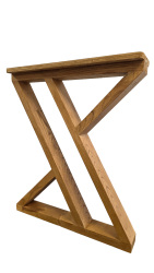 SZN Wood MASA AYAĞI Z Kestane 72 Cm 60 Cm 15 cm 8559-29 Bal 2 Li TAKIM - 3