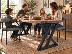 SZN Wood MASA AYAĞI Z Ladin 72 Cm 60 Cm 15 cm 8559-01 Siyah 2 Li TAKIM   - 2