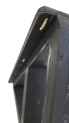 SZN Wood MASA AYAĞI Z Ladin 72 Cm 60 Cm 15 cm 8559-01 Siyah 2 Li TAKIM   - 4