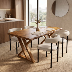 SZN Wood Sandalye Karti Demonte - Siyah - 49cm Oturum 57x53x77cm   + - SZN Wood